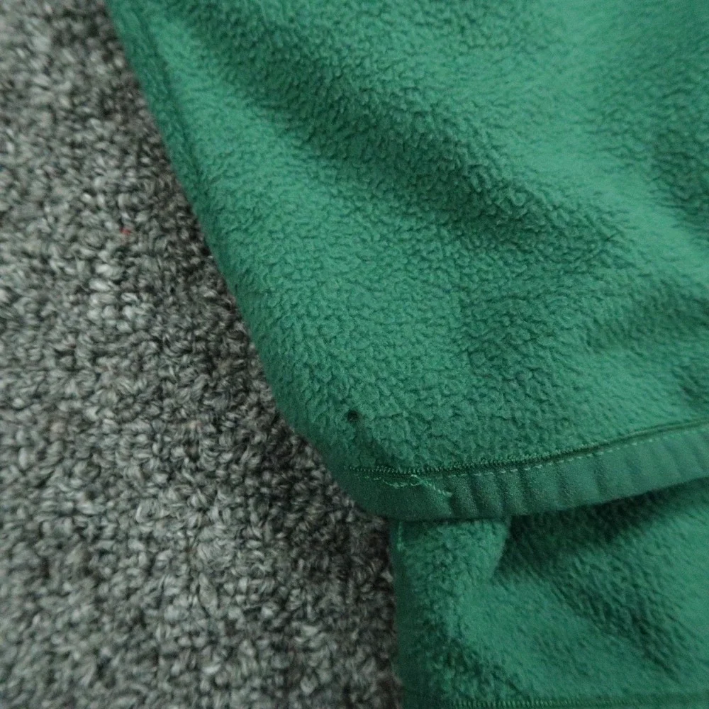 The North Face Sweater Mens Large Green Quarter Zip Mock Neck Pullover *